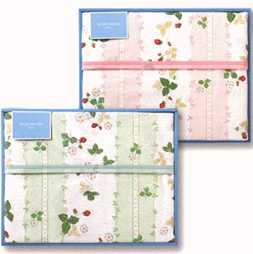 Amazon｜ウェッジウッド 綿毛布 （毛羽部分） ワイルドストロベリー